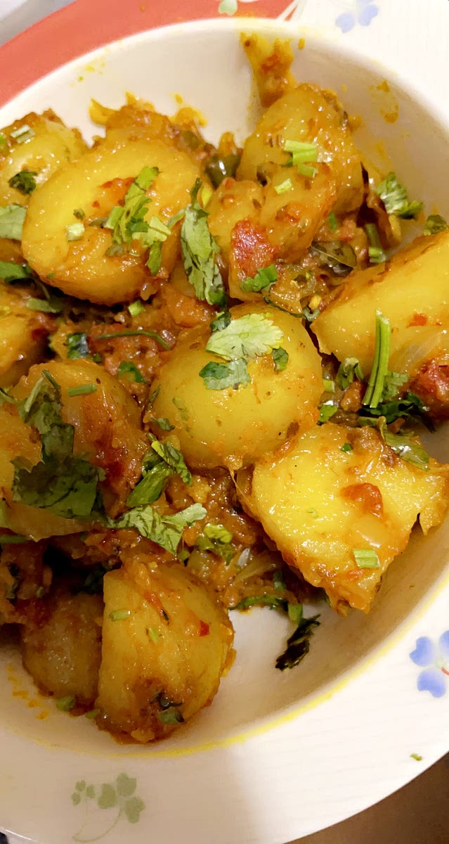 Then garnish with fresh corriander and serve