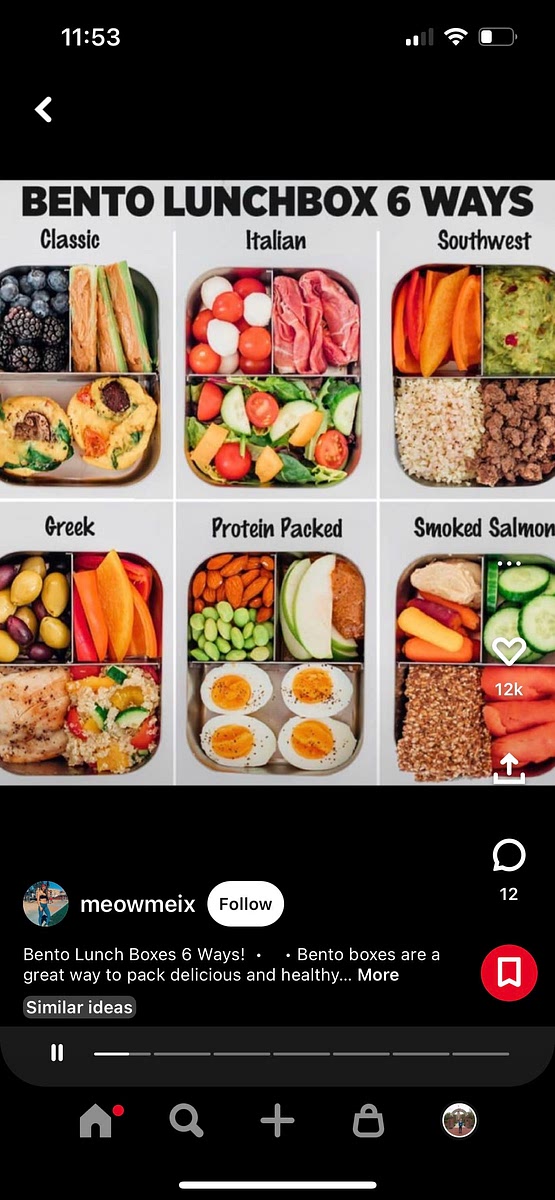 Add all together in a bento box