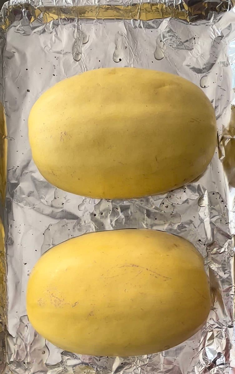 Place face down on baking sheet