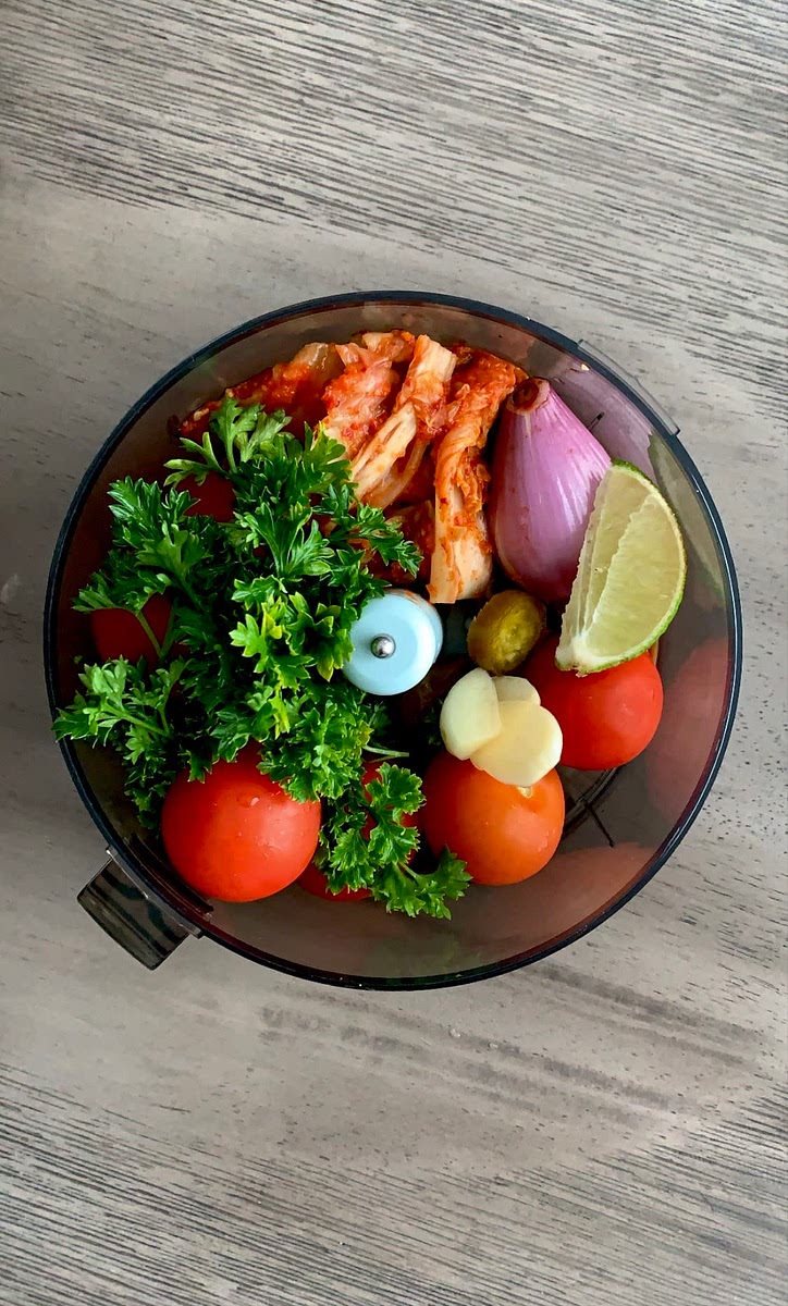 Combine all the ingredients in a food processor