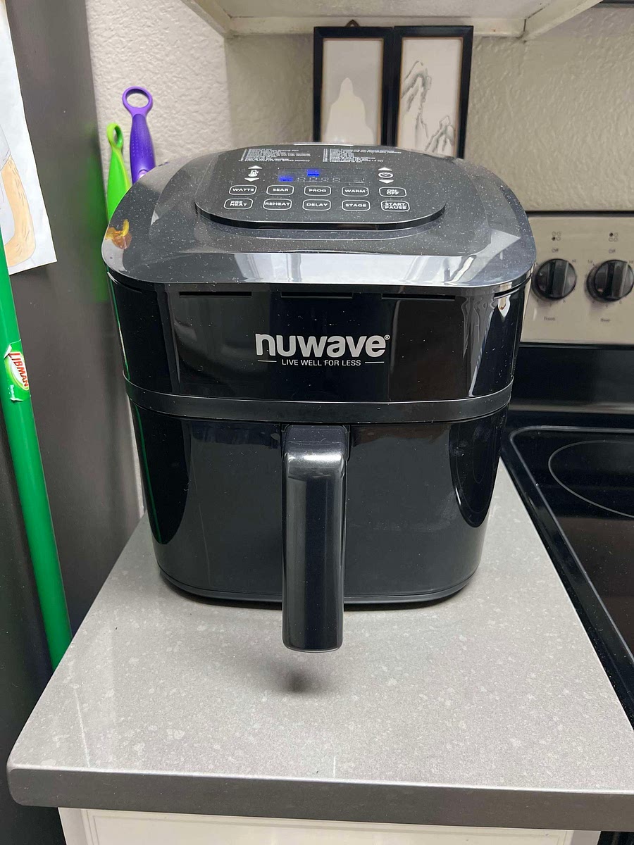 Pre heat air fryer to 370