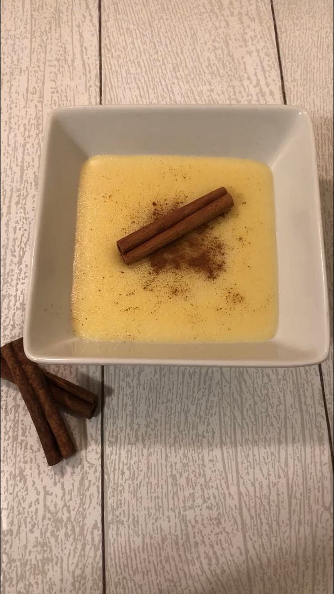 4. Finalmente decoramos con canela al gusto y listo.