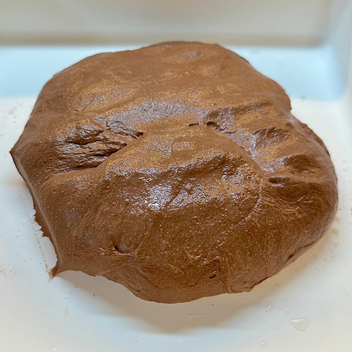 Rest the dough for 30 minutes, then extract a dough sample in a straight sided small jar and mark it's starting point.