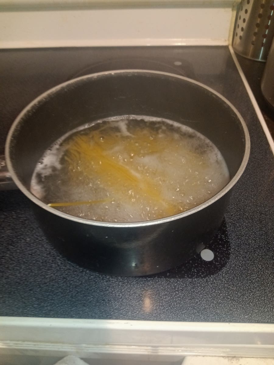 When you place your pasta into the boiling water set a timer for 8 minutes on your stovetop