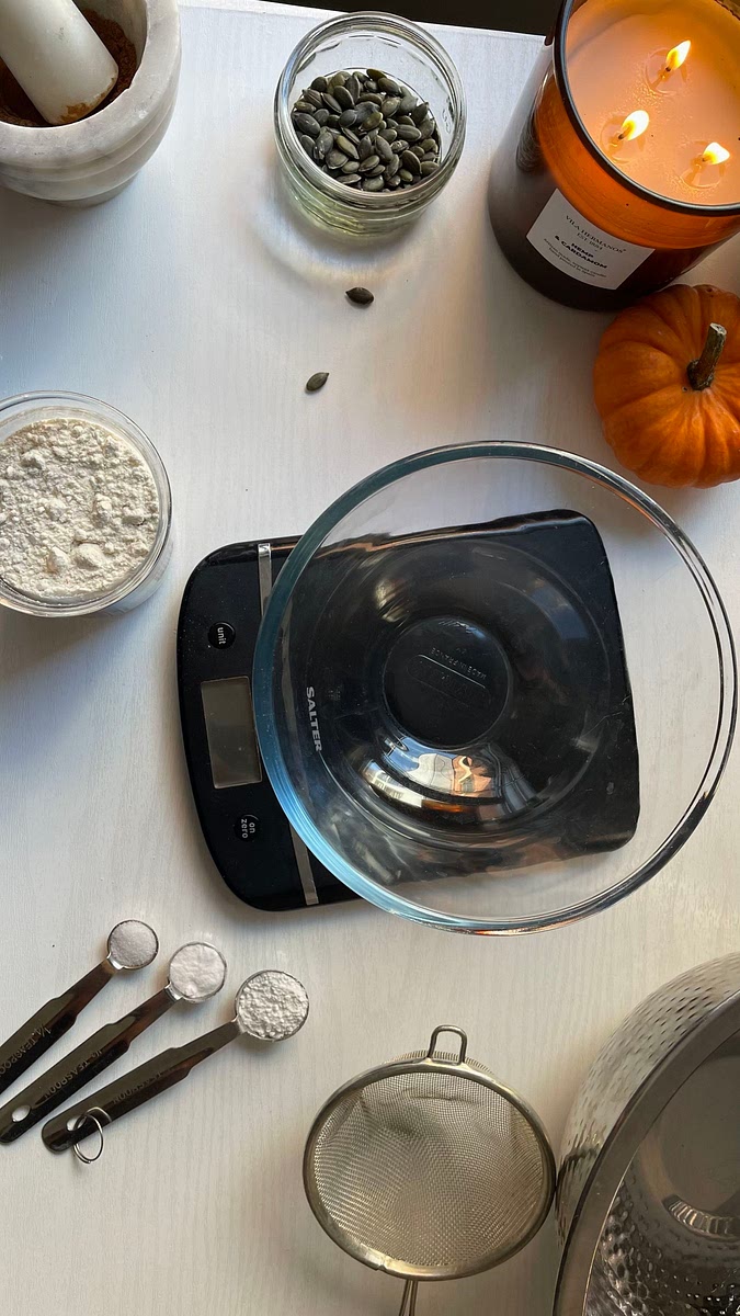 Sieve ingredients through to mix together, then set aside.