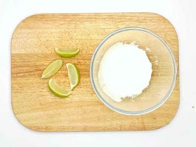 While the tortillas are in the microwave, cut the lime[s] in half Combine the mayonnaise with the juice of 1/2 [1] lime and give it a good mix up – this is your lime mayo Cut the remaining lime into wedges Set the warmed tortillas, shredded gem, chipotle pulled pork, tomato salsa and lime mayo in the centre of the table, ready to share Garnish with the lime wedges, grate the cheddar cheese over the assembled tacos and let everyone dig in!