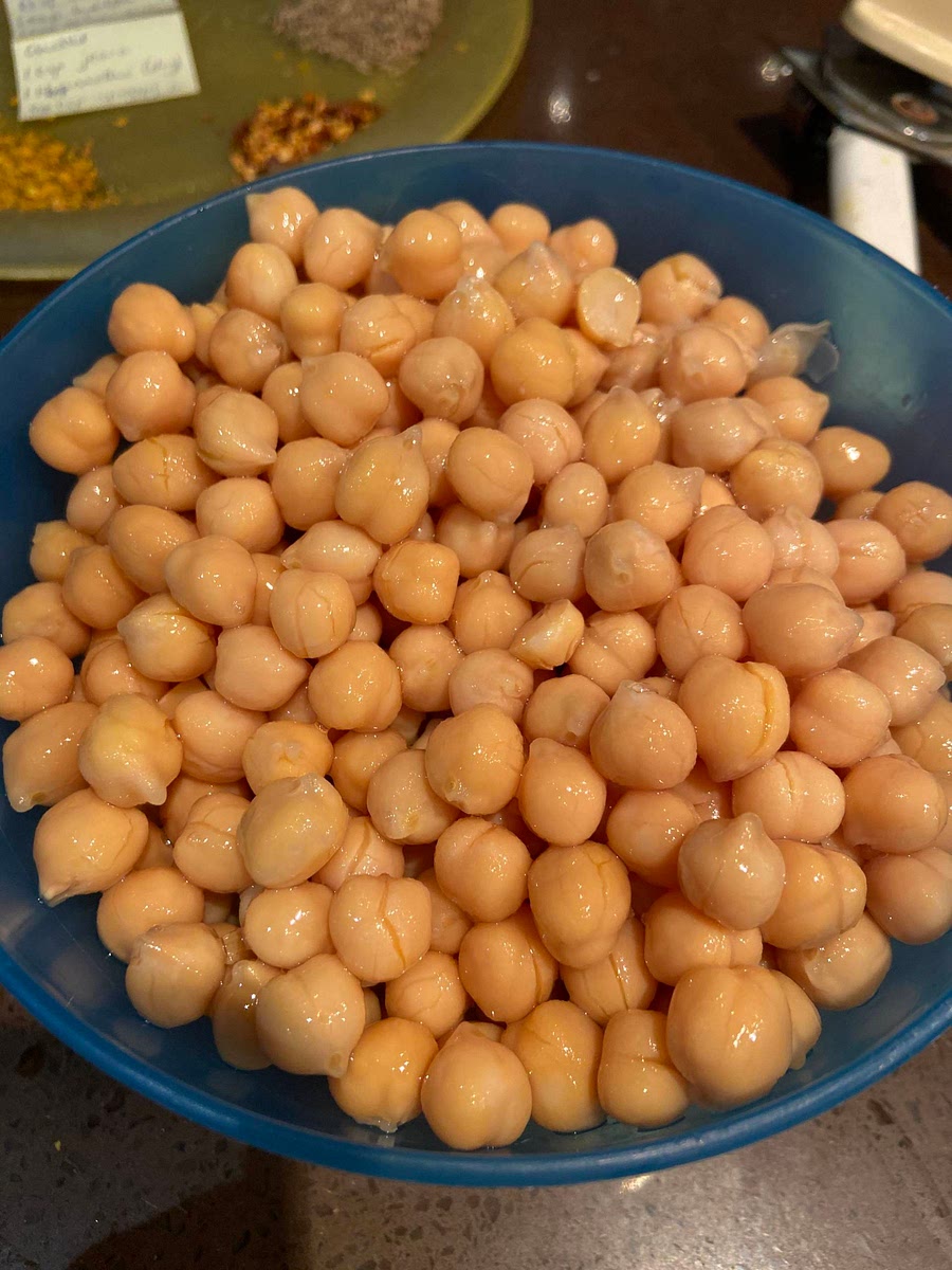 Drain your chickpeas