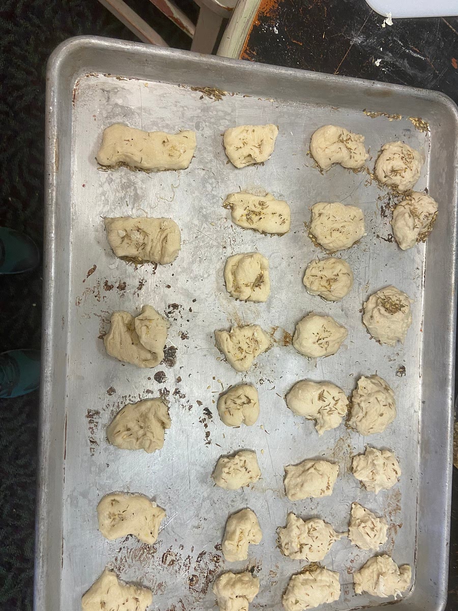 Bake them in the oven for about 15 minutes until they get crispy and golden brown. Let them cool off a bit before digging in.