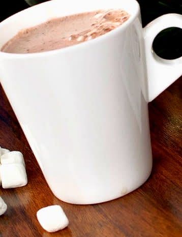 Mix the hot cocoa and enjoy!