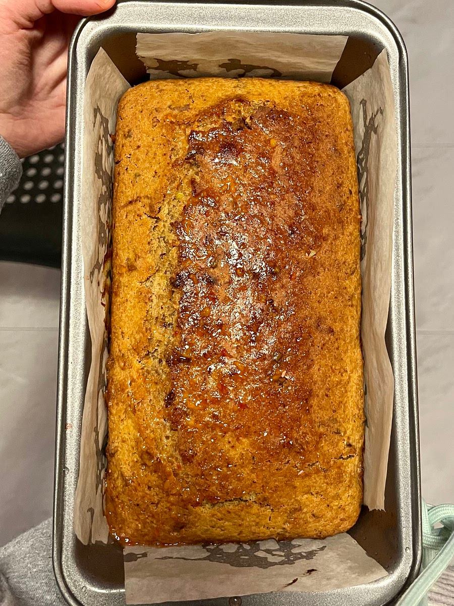 Bake for 35-40 minutes until tester comes out clean.