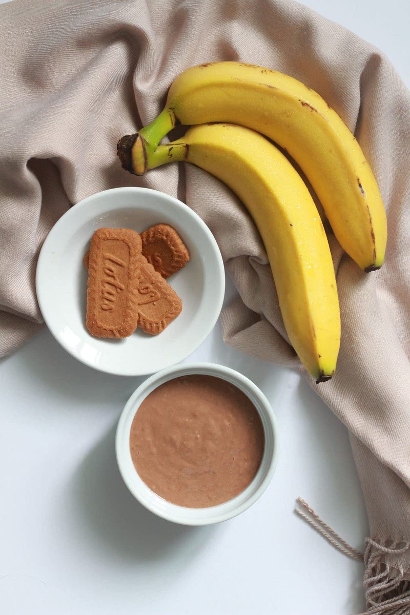 Transfer oatmeal batter into an oven-safe container or ramekin, leaving 1/8 of it.