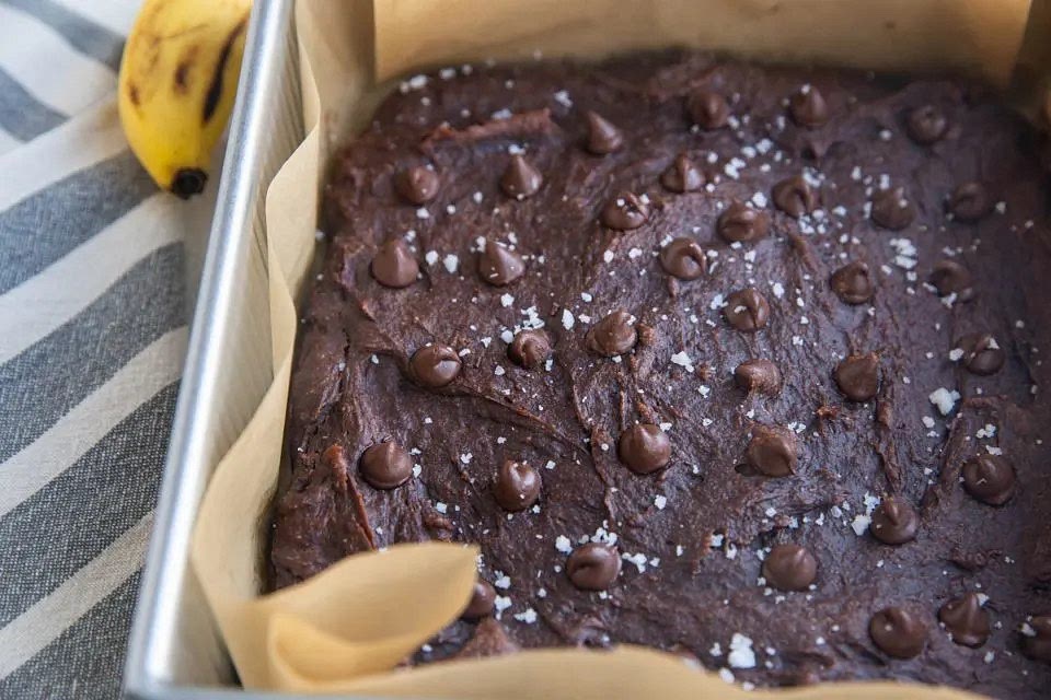 Bake brownies for 20 to 25 minutes or until they look set up.