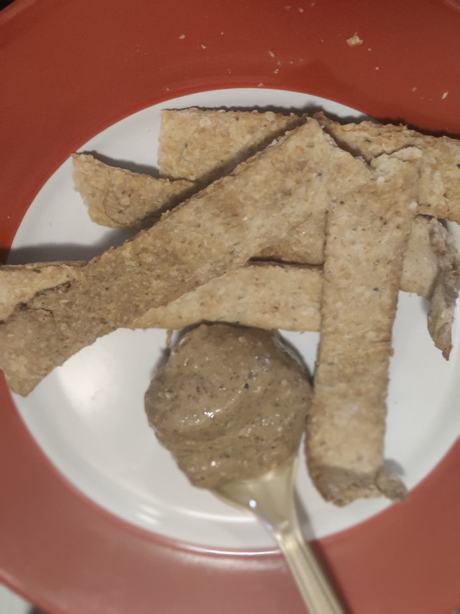 cool and enjoy! ( Crackers with Almond Butter )