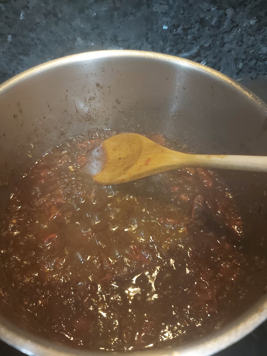 Sofrito por este orden: