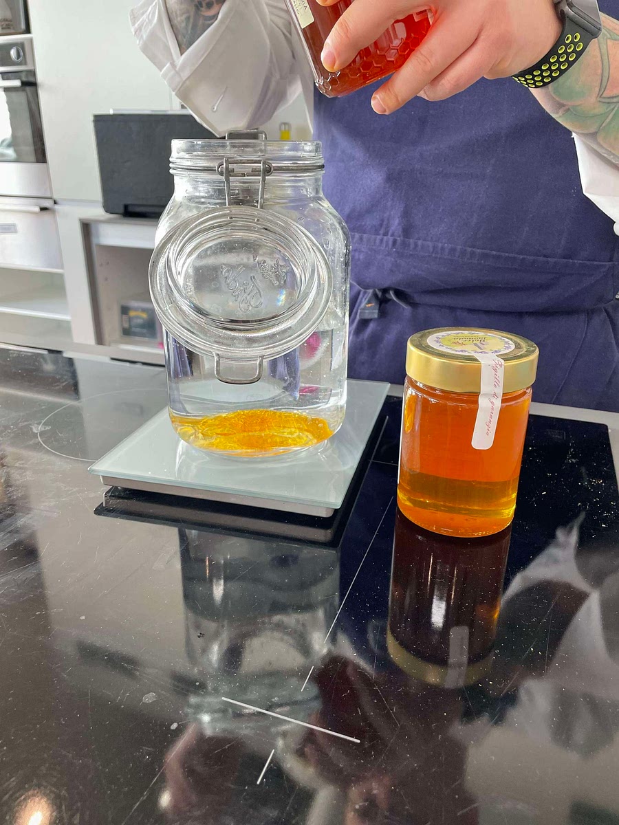 Mix and add to jar