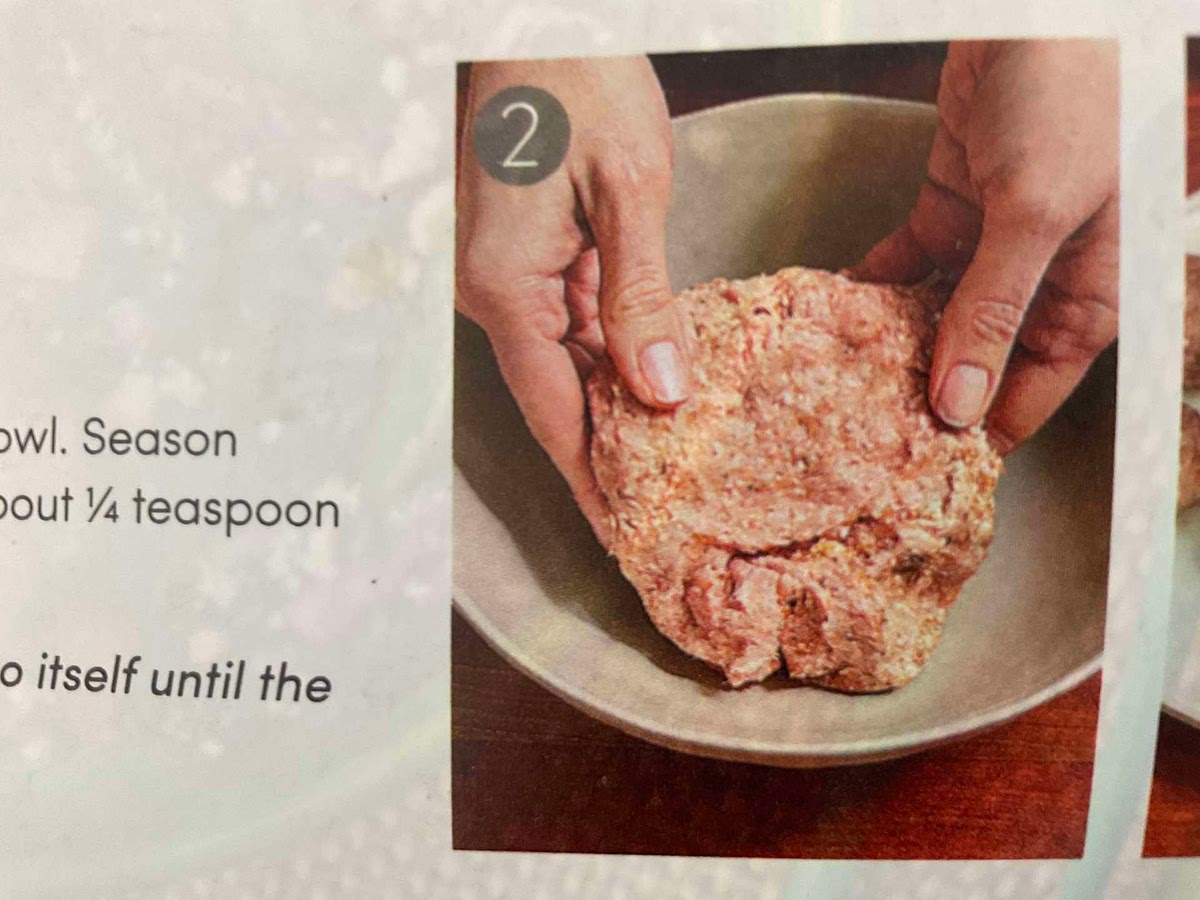 Place ground pork and about half of the cotija cheese in a medium bowl. Season with ancho, cumin, and oregano blend, about 1/4 tsp salt, and about 1/4 tsp pepper. Mix thoroughly to evenly distribute seasonings. *For best results, use your hands and gently fold the pork mixture into itself until the cheese and seasonings are evenly distributed.