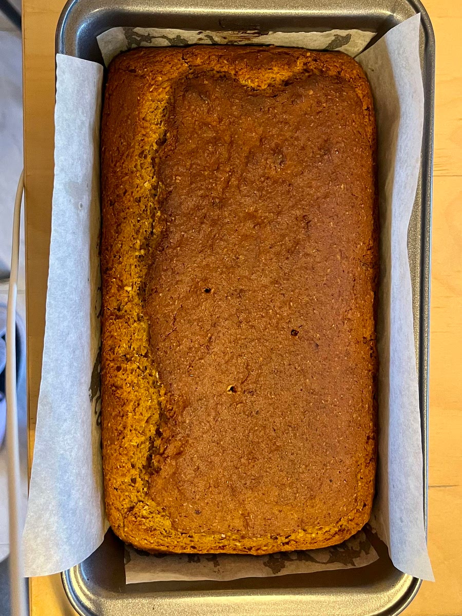 Bake for 18-19 minutes for muffin and 35-40 minutes for the loaf or until a toothpick form the center comes out clean.