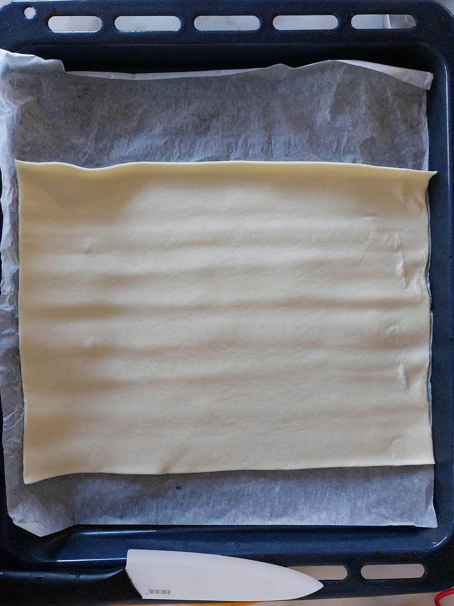 Pasta sfoglia rettangolare