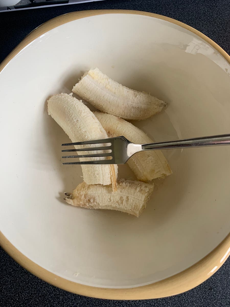 Mash the bananas