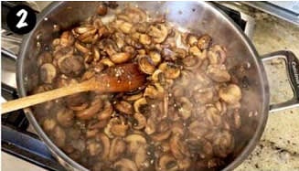 Add the garlic, black pepper, and thyme. Cook, stirring, for one more minute. Remove from heat.