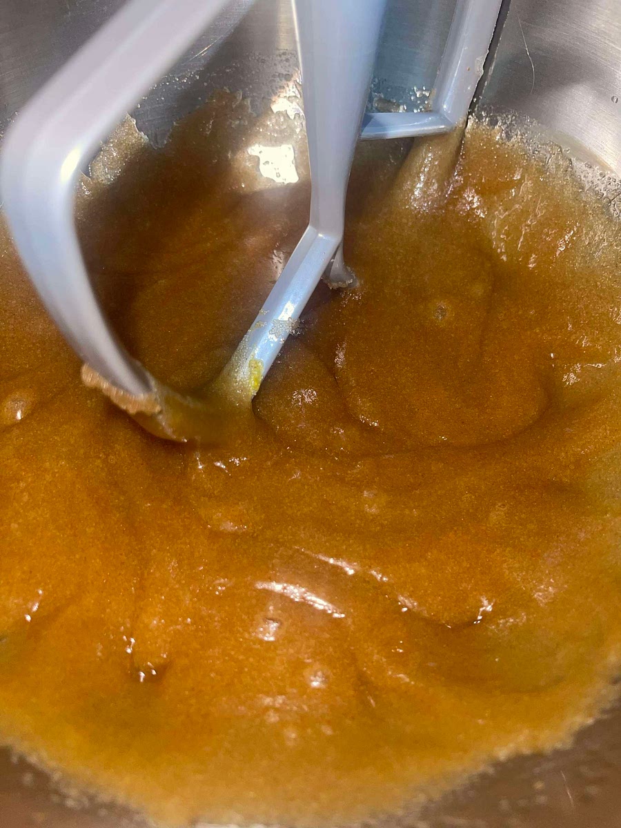 Add egg and vanilla. Mix until combined. ( If you are making cookies with the cocoa powder, mix in the cocoa powder after the egg and vanilla)