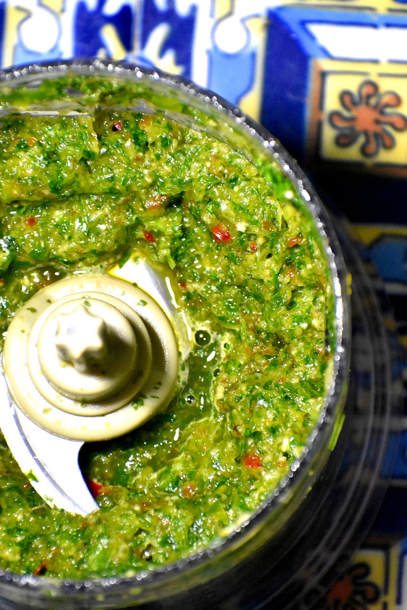 3. We like chunkier and thick green seasoning, rather than smooth and runny. You might need a little water to make everything come together.