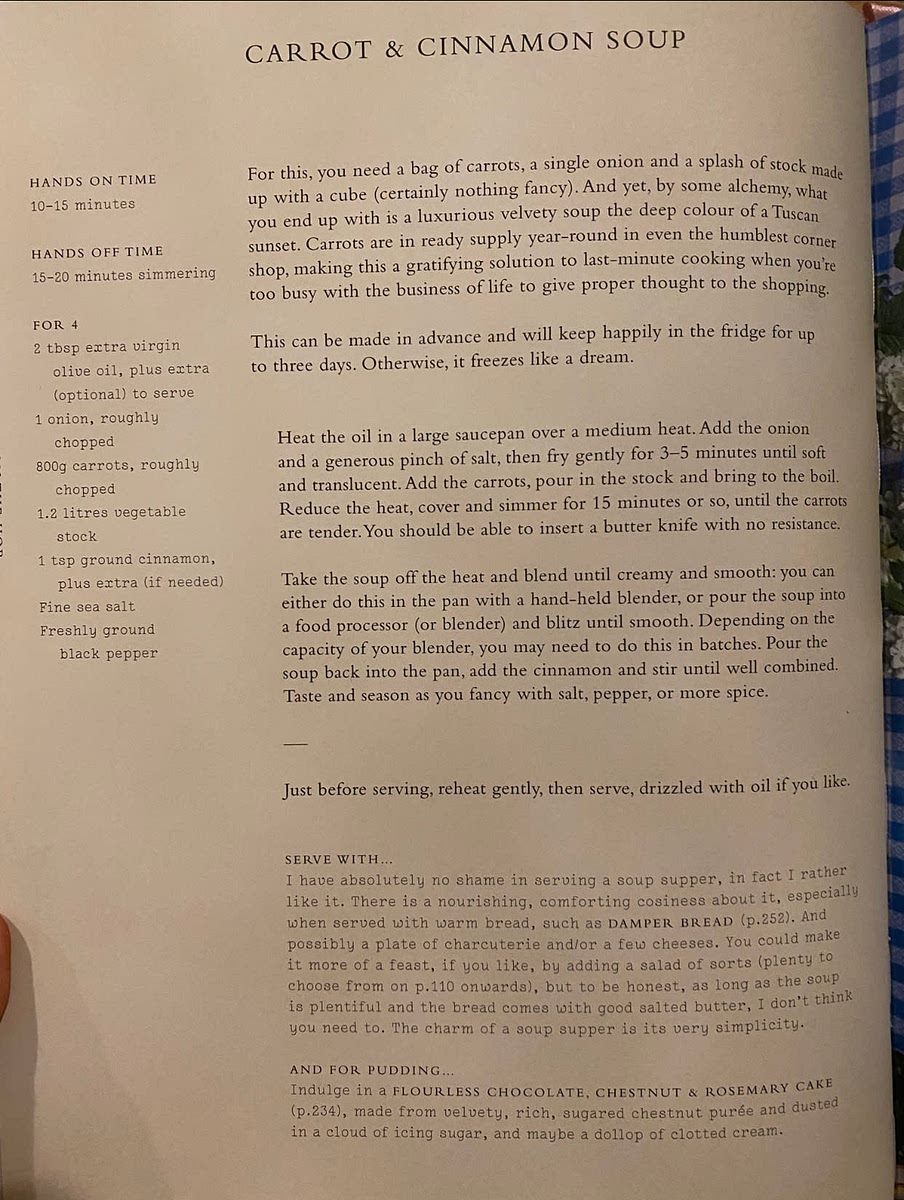 Recipe from Book