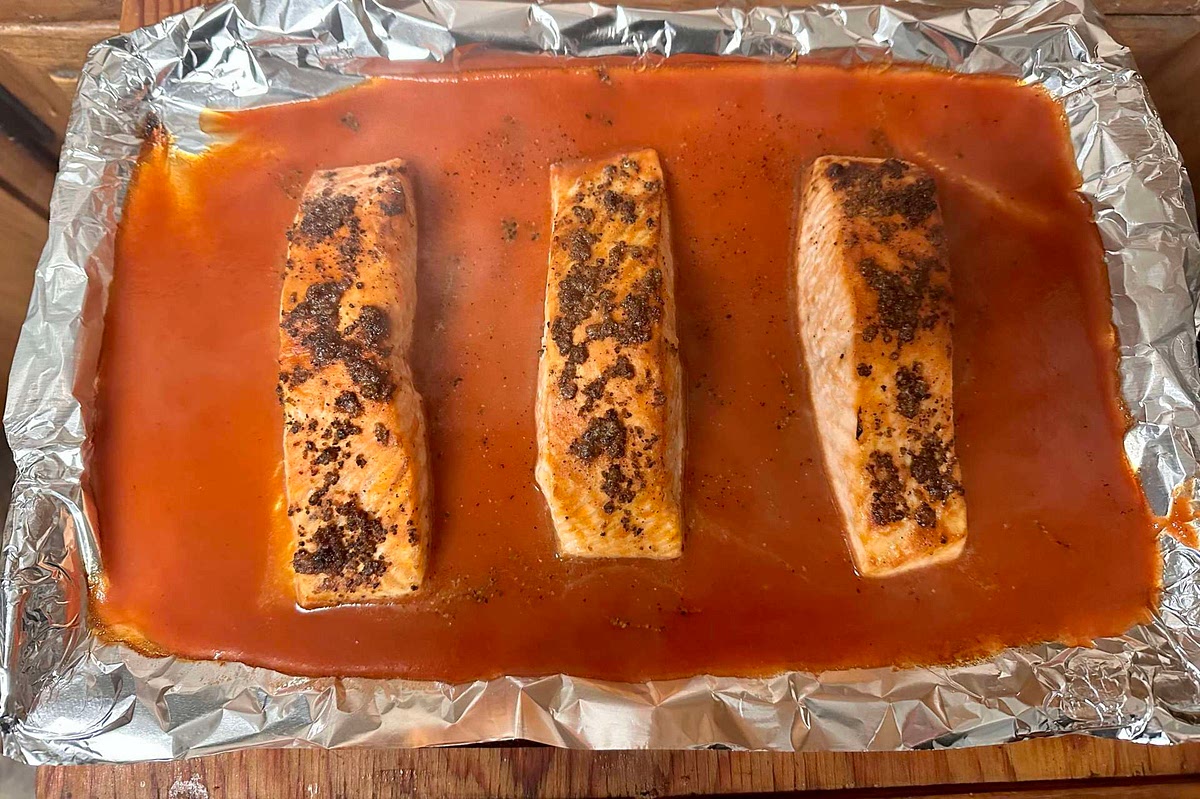 Broil the filets for 17 minutes. Voila!