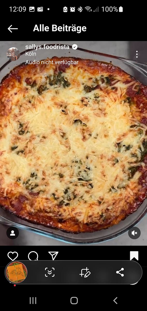 Mit Käse bestreuen und 35 Minuten bei 200° Umluft in den Ofen