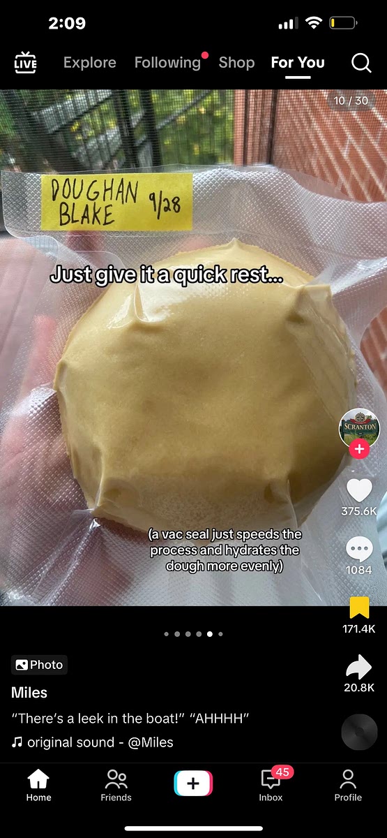 Let dough rest