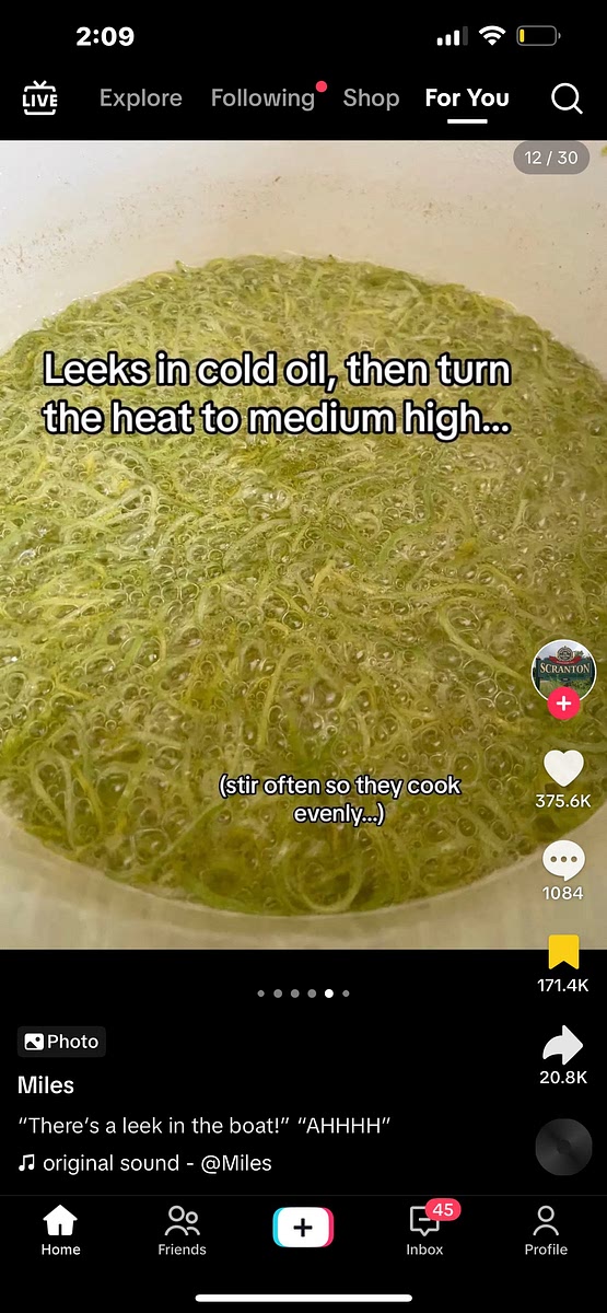 Put them in cold oil on medium heat stirring frequently