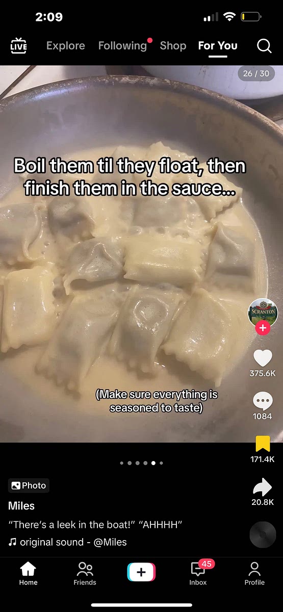 Boil them until they float and toss in sauce