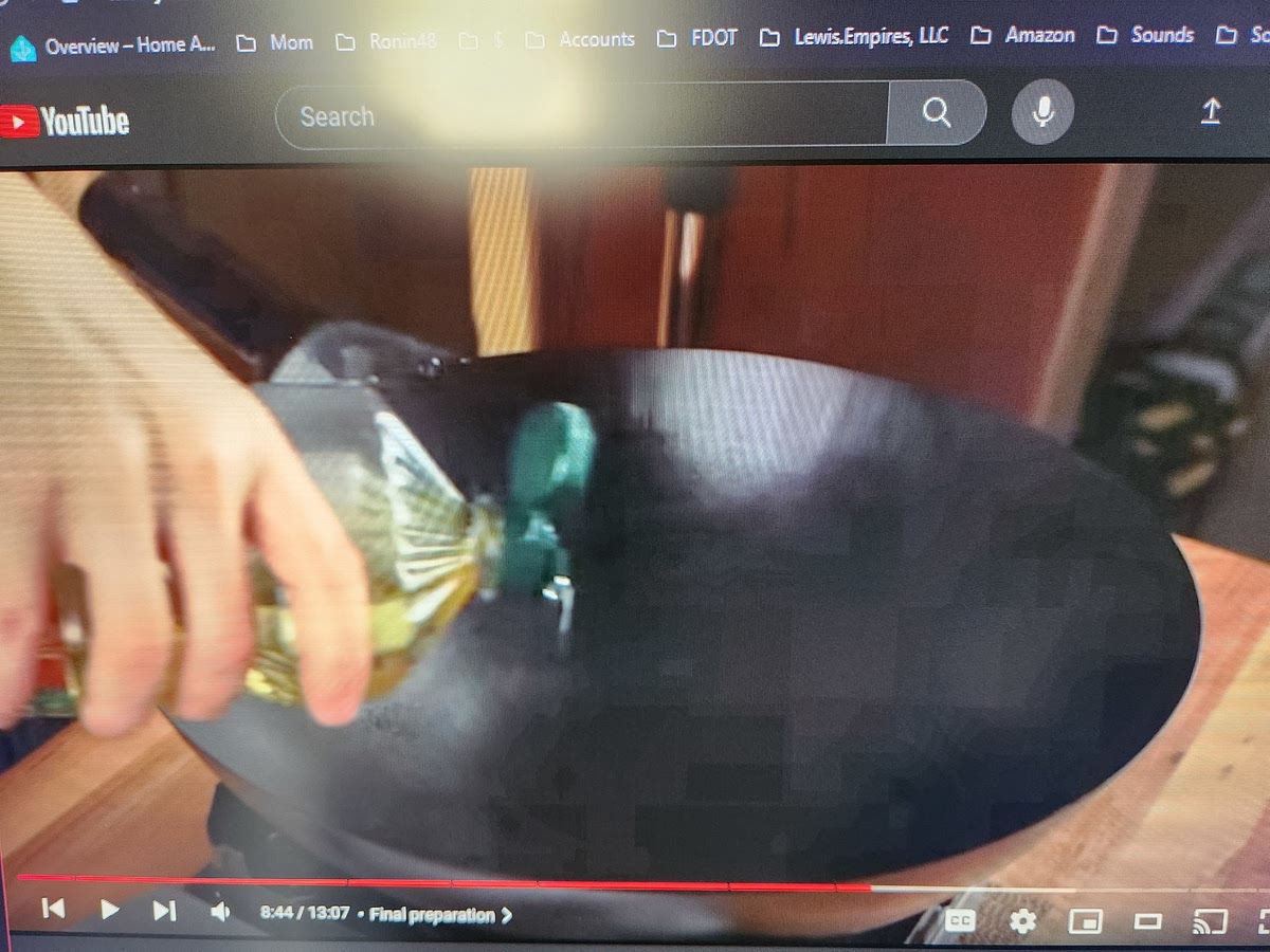 Add oil to heat and swirl to cover wok.