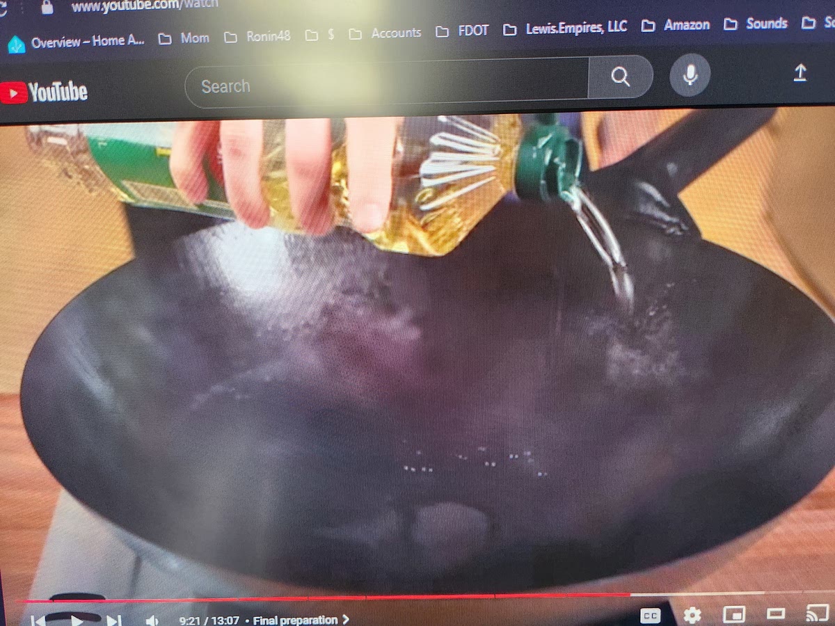 Add more oil and swirl