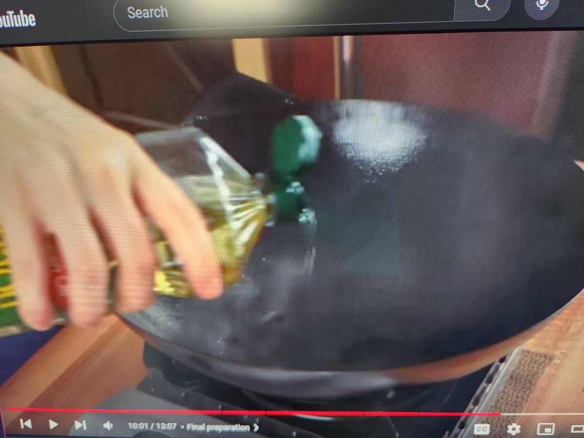 Add more oil and swirl (no need to wipe clean)