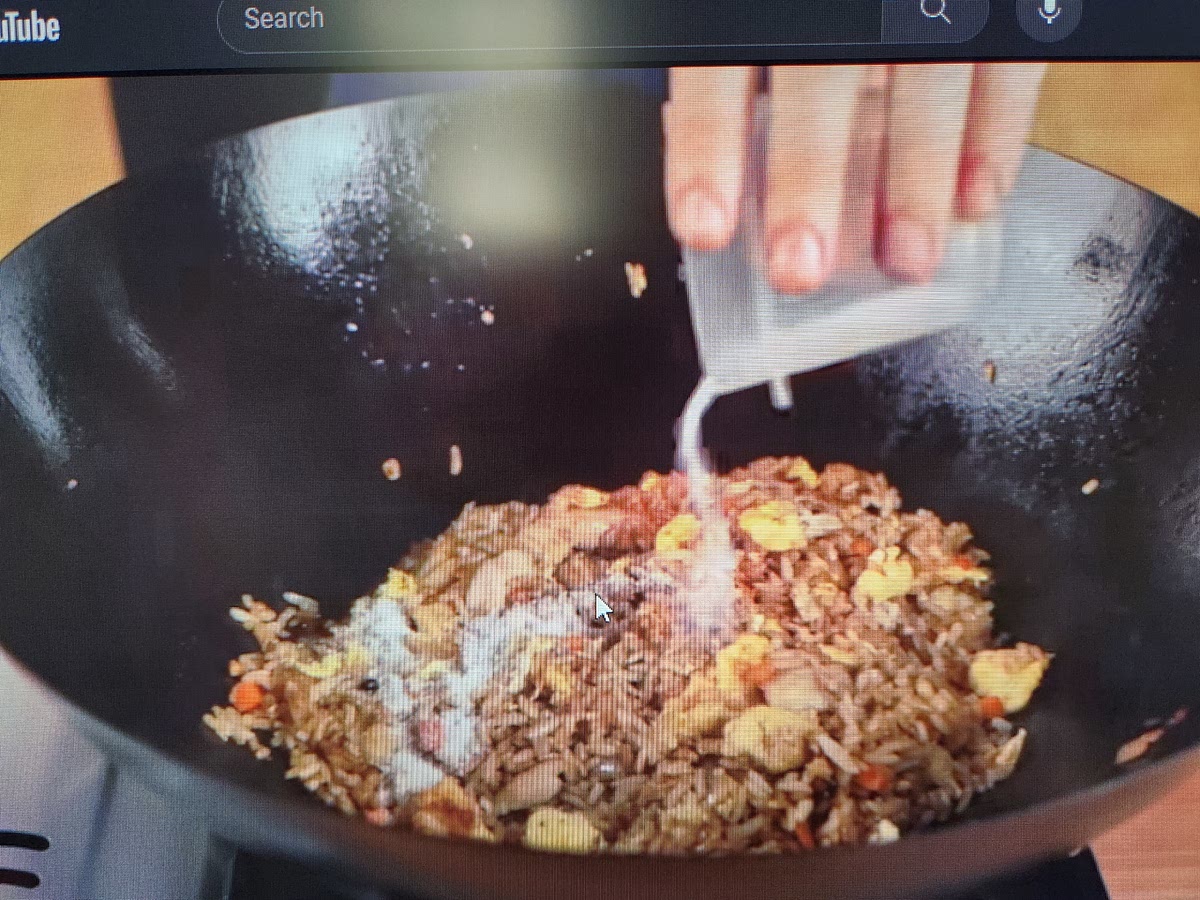 Add salt and continue to stir