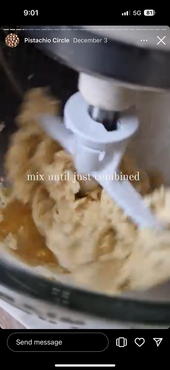 Put icing sugar, flour, butter, egg and salt into mixing bowl with paddle attachment. Mix until just combined.