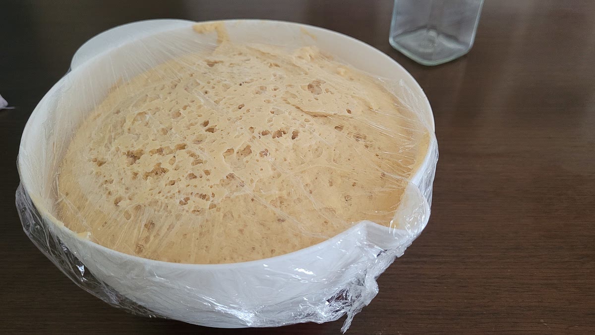 Tu laisses reposer dans un endroit chaud et a l abri de l air (cellophane ou torchon mouillé dessus