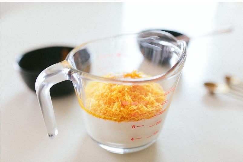 Mix all of the ingredients together in a mixing bowl.