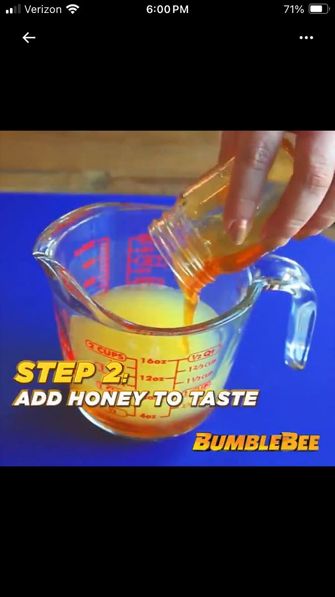 Add honey to taste.