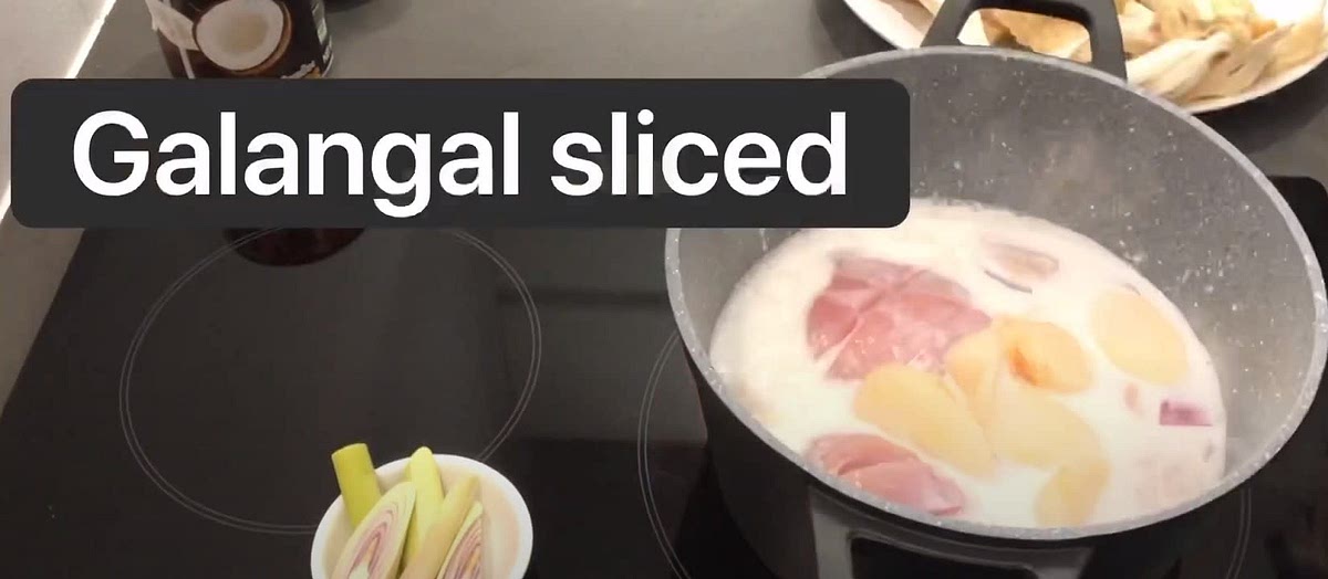 Add other half Sliced Galangal