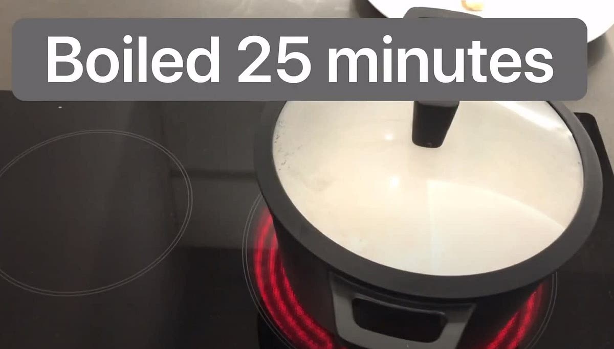 Boil for 25 min until everything is nicely cooked