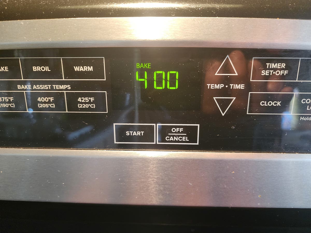 Pre heat oven 400 degrees