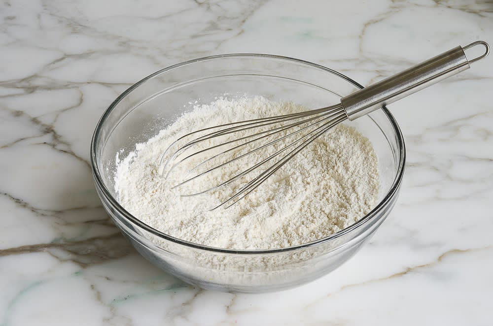Add your dry ingredients to a large bowl and mix well to combine