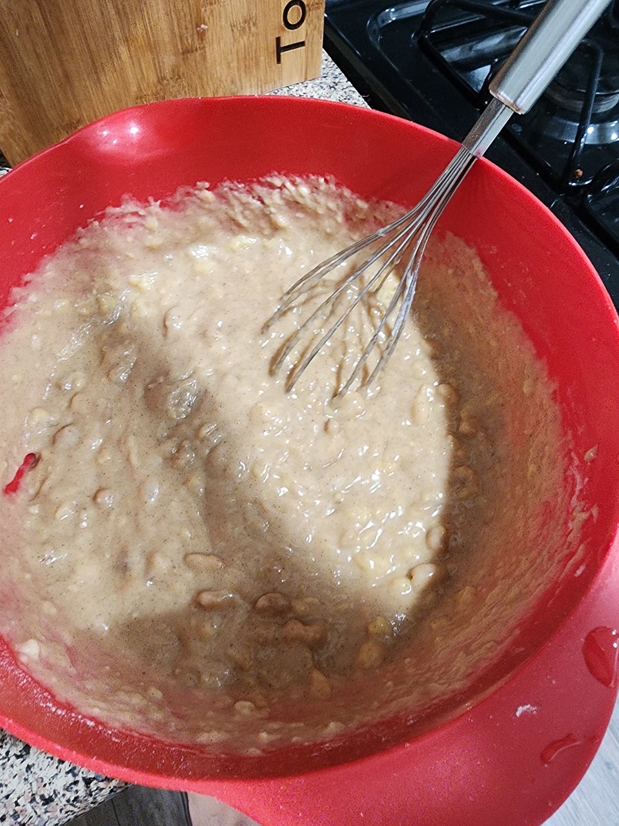 Cream butter & sugar. Add vanilla & eggs. Combine dry ingredients, add alternately with bananas & milk. Add nuts if desired. Grease & flour 1 bread pan (2-3 smaller pans) or pour into muffin cups. For loaf bake at 350 for 45-60 minute Muffins 350 for 20-25min. Enjoy!