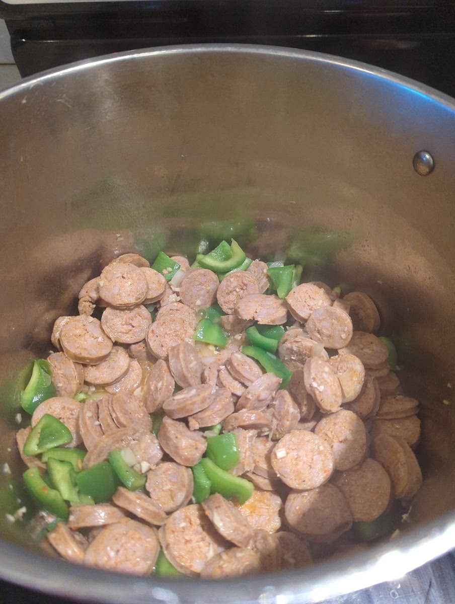 Saute on medium heat until cooked through (onion should be opaque)