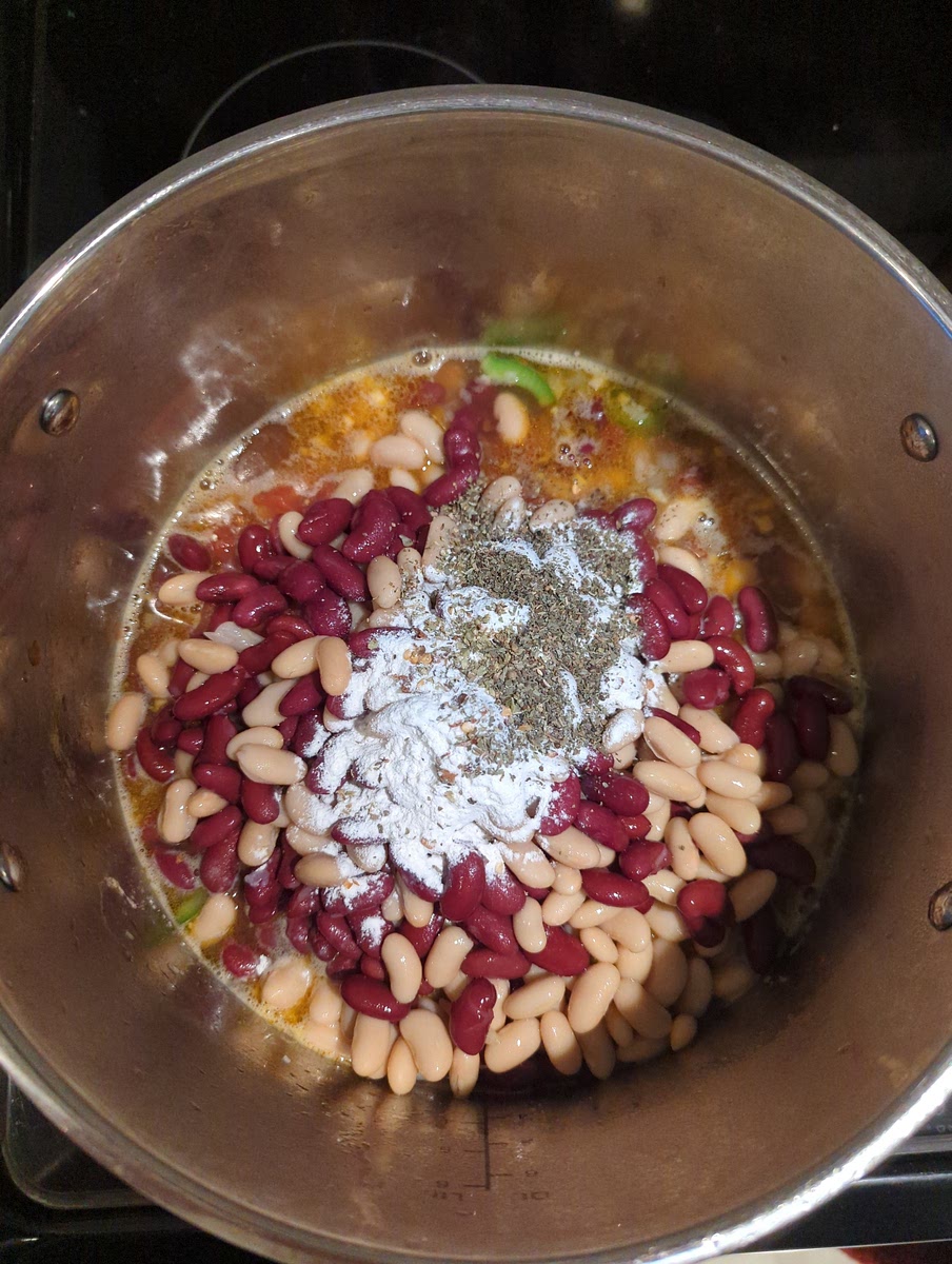 Add the remainder of the ingredients and stir