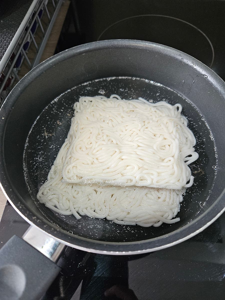 Cook noodles as per pack instructions