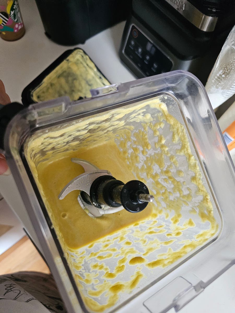 Place all ingredients in a blender and ensure smooth liquid