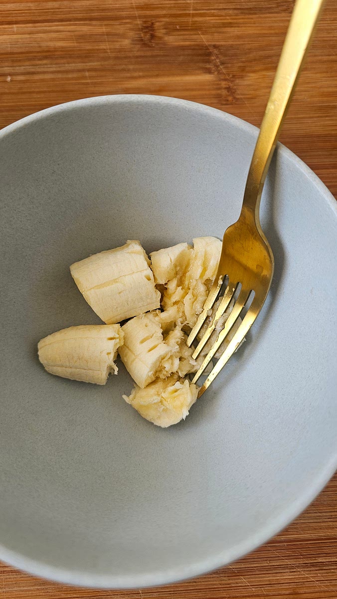 Banane zerdrücken